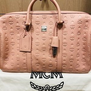 MCM
Duffle Ottomar Blush Pink Leather Travel Bag
